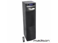 Madison  Coluna Amplificada FM/USB/BT/CD 200W - 2 altavoces autoamplificados de 6,5