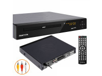 Manta  Leitor Dvd C/ HDMI Cabo Rca USB Comando - Reproductor de DVD con cable RCA, control remoto, USB y HDMI, CD, CD-R/RW, DVD, DVD-R/RW y DVD+R/RW, Idiomas: Inglés, español, francés, alemán, italiano y polaco, idioma de subtítulos automático., ...
