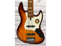 Marcus Miller  V8-5 TS - cuerpo: ceniza de pantano, mástil: arce duro tostado, soporte de brazo: atornillado, forma del brazo: forma de C, escala: arce, incrustaciones: bloque de abulón blanco, 