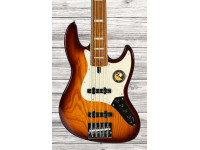 Marcus Miller  V8-5 TS - cuerpo: ceniza de pantano, mástil: arce duro tostado, soporte de brazo: atornillado, forma del brazo: forma de C, escala: arce, incrustaciones: bloque de abulón blanco, 