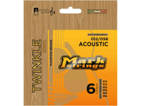 Mark TWINKLE 012–056 Cordas Phosphor Bronze para Guitarra Acústica