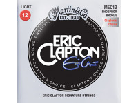 Martin  MEC-12  - La firma de Eric Clapton, Medidor de luz de bronce fosforoso, Calibres: 012/016/025w/032w/042w/054w, 