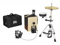 Meinl CAJ-DRUMSET SET BATERÍA/CAJON - Meinl HCS HiHat en 13 con base inferior, Shaker Luis Conte En Vivo, baquetas, cojín del asiento, Bolsa de transporte para cajón Headliner Series, 