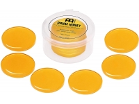 Meinl MDH Drum Honey - Almohadillas de gel amortiguador, Para atenuar armónicos en la batería, Palos en la cabeza del tambor, Lavable, juego de 6 piezas, Color naranja, 