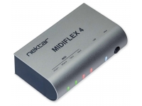 Nektar MIDIFLEX 4 - MIDIFLEX4 es una interfaz MIDI/USB con 4 puertos MIDI que se pueden usar en modo independiente, sirviendo como MidiMerger o MidiSplitter., Operación de detección automática de 4 puertos, modos de f...