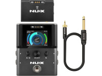 Nux   B-8 Wireless-System Git/Bass - Transmisor compacto + receptor de pedal, Wi-Fi de 2,4 GHz, Funciones integradas de sintonización o impulso activadas mediante el interruptor de pedal del receptor, Bucle de efectos integrado en el ...