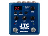 Nux   JTC Drum&Loop Pro  - Pedal de efectos para guitarra eléctrica y bajo, Caja de pedales de doble interruptor con capacidad de grabación de 6 horas y 256 ranuras de bucle, Los motores de bucle y ritmo se pueden usar junto...
