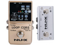Nux   Loop Core Deluxe Bundle  - looper, Hasta 8 horas de tiempo de grabación, sobregrabaciones ilimitadas, calidad de audio de 24 bits, 99 ubicaciones de almacenamiento interno, Caja de ritmos con 40 patrones de estilo diferentes, 
