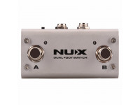 Nux   NMP-2 Footswitch  - Interruptor de pie Nux NMP-2, pedal doble, 3 modos: abrir, cerrar y bloquear, Compatible con cualquier amplificador o pedal con entrada de controlador jack de 1/4