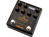 Nux   Optima Air NAI 5  - Pedal de efectos para guitarra electrica y acustica, Simulador de guitarra acústica de doble interruptor con preamplificador para guitarras acústicas y eléctricas, 15 perfiles de guitarra incorpora...