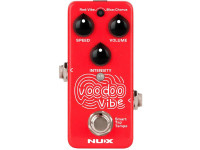 Nux   Voodoo Vibe (NCH-3) - 2 modelos en un mini gabinete., Modo chorus, la intensidad cambiará la profundidad del efecto de barrido., Modo vibrato, la intensidad cambiará el grado de modulación del tono., Tiempo de toque int...