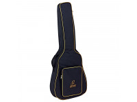Ortega  OGBSTD-44 Classic Gigbag 4/4 - bolsa de guitarra para guitarra de concierto, Tamaño 4/4, correa de mochila, Amplio compartimento para accesorios., acolchado de 10 mm, Cremalleras robustas (Cremalleras resistentes), 