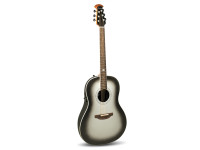 Ovation Pro Series Ultra 1516 Mid Non-Cutaway - Tapa maciza de abeto grado A con tratamiento térmico., Refuerzo en X festoneado, Boca central, Cuerpo de Lyrachord® de profundidad media, sin corte, Cuello khaya de dos piezas, Diapasón y puente en...