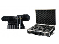 Presonus DM-7 - 1 micrófono dinámico cardioide BD-1 para bombo, 4 micrófonos dinámicos cardioides ST-4 con soportes de borde ajustables para toms, snare, amplificadores de guitarra y más, 2 micrófonos de condensad...