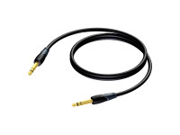 ProCab  CLA610/3 3m - Conector macho estéreo - Conector macho estéreo, Serie Clásica, Conductores de cable fino y denso de 28 AWG, cubierta de PVC flexible, blindaje trenzado, 6,0 mm (Ø) de diámetro exterior, 