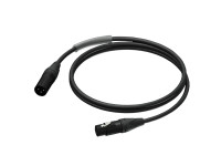 ProCab  PRA901/3 - XLR male/ XLR female 3m - XLR macho - XLR hembra - UltraFlex™, 3 metros, Ultraflex™ Recubrimiento ultraflexible, Conductores de cable fino y denso de 24 AWG, Diámetro exterior 6,5 mm (Ø), Cobre libre de oxígeno, 