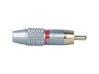 Proel MRCA35RD - conector RCA;, Anillo rojo, blindaje de aluminio, Bañado en oro, 