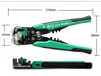 PROSKIT   Alicate De Descarnar / Cravar 4 Em 1 210mm