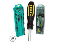 PROSKIT   Conjunto De Chave Roquete C/ 62 Bits E Extensor