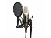 Rode NT2-A Studio Solution Set  B-Stock - Rode NT2-A Studio Solution Set Micrófono de membrana grande, Micrófono NT2-A, Juego de suspensión + filtro pop (modelo SM6), Cubierta protectora, Cable XLR de micrófono, DVD con consejos téc...