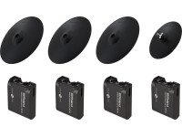 Roland 4CY-4WT-01 DrumLink Cymb. Pack - Paquete de platillos para baterías electroacústicas convertibles DWe de Drum Workshop, Cuatro adaptadores de disparador inalámbrico WT-10, Los adaptadores WT-10 se comunican de forma inalámbrica co... Roland 4CY-4WT-01 DrumLink Cymb. Pack - Paquete de platillos para baterías electroacústicas convertibles DWe de Drum Workshop, Cuatro adaptadores de disparador inalámbrico WT-10, Los adaptadores WT-10 se comunican de forma inalámbrica co...