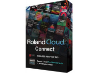 Roland CLOUD CONNECT WC-1 <b>GAIA 2</b>, <b>JUPITER-X</b>, <b>JUNO-X</b>, <b>GO:KEYS 3</b>, <b>GO:KEYS 5</b> - Aplicación ROLAND CLOUD CONNECT WC-1+ Conexión en la nube de Roland, Paquete: Adaptador inalámbrico + suscripción de 12 meses a Roland CLOUD PRO, Conexión inal&aa...