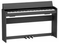 Roland F107-BKX Piano Digital <b>Qualidade/Preço IMBATÍVEL</b> - Roland F107 Piano Vertical NEGRO SATINADO con USB y Bluetooth, Teclado de acción de martillo + Polifonía de 256 voces + 15 sonidos + 377 canciones, Funda para teclado + 287 lecciones de piano + Sis...