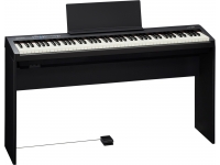 Roland FP-30X BK BASIC  STAND PACK - Piano Portátil Roland FP-30X BK Preto com Porta USB e Bluetooth, Teclado Ação Martelo 88-notas + 256 Vozes Polifonia + 30 Músicas, Total 56 Sons (12 Piano + 20 Piano Elétrico + 24 Outros Sons), Rol...