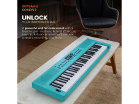 <b>Roland GO:KEYS 3 TQ TURQUOISE Teclado portátil Piano Sintetizador Arranger Ritmos Tecnologia ZEN-Core 61 teclas BEST-SELLER</b>