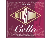 Rotosound RS3000 - Juego de cuerdas para violonchelo Superb Chrome Flatwound (22-63), 