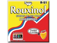 Rouxinol R-51 (CAVAQUINHO BRASILEIRO) - Juego de cuerdas para cavaquinho brasileño en acero inoxidable. Acabado de encaje. Elige oferta., 