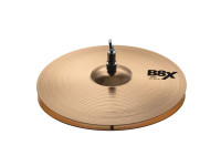 Sabian  B8X 14 Hats - Crujiente, con una respuesta de palo hinchable y una polla de pedal brillante. Limpio y penetrante., Espesor: Medio/Pesado. Acabado: liso. 14″., 