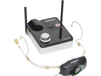 Samson  Audio AirLine 99m AH9 Wireless UHF Headset System K Band 470 a 494MHz - Micrófono de diadema omnidireccional de bajo perfil DE10x, Receptor: Micro AR99m UHF, Transmisor: Micro AH9, Frecuencia: 470 a 494 MHz, Sistema UHF inalámbrico, Batería recargable con autonomía de ...