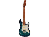 Sire Larry Carlton S7FM TBL 2nd Gen - Cuerpo: Aliso, Mástil: arce flameado, Diapasón: arce tostado, Fijación al mástil: Atornillable, Incrustaciones: puntos de abulón, 22 trastes jumbo medianos, 