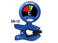 Snark   SN-1X  - Afinador de clip para guitarra y bajo, Cromático, Con metrónomo Tap Tempo, Pantalla a color giratoria de 360°, Calibración 415-466 Hz, Sensor de vibraciones de alta sensibilidad, 