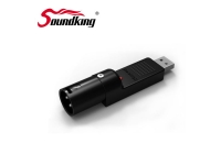 Soundking Adaptador de áudio multifunções para conector - Conector USB + conector XLR macho, 