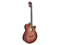 Soundsation  SAGUARO HW-CE-RD - Guitarra cutaway estilo mini jumbo., Tapa, fondo y aros en tilo., Diapasón de palisandro ecológico, Longitud: 101 cm (40 