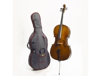 Stentor  SR1108 Cello Student II 4/4 - Ideal para principiantes de violonchelo., Modelo: Estudiante II, Tamaño: 4/4, tapa de abeto macizo, cuerpo de arce macizo, Pasadores de ajuste y diapasón de ébano, 