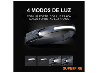 Superfire Lanterna de Cabeça 2W 340lm C/ Sensor Movimento HL65