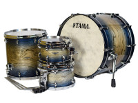 Tama STAR Drum Walnut Stand. AIJB - Serie de tambores STAR Nogal, Configuración estándar, TW42RZS-AIJB, Herrajes de carcasa cromada., Todos los cascos están fabricados en nogal, con 6 capas y 5 mm de espesor en los toms y floor toms,...