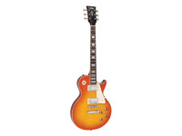 Vintage  V100 HB Honeyburst - Cuerpo de caoba con tapa de arce flameado tallado para una mayor resonancia y comodidad., Pastillas Wilkinson Double Coils de alto rendimiento para tonos ricos y versátiles, Mástil de caoba de una ...