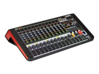 Consola de mezcla VSOUND de 12 canales - 12 canales de micrófono/línea con alimentación fantasma de +48 V., Procesador de efectos DSP de 32 bits, Conexión Bluetooth integrada, Interfaz USB (funciona como tarjeta de sonido para PC), Pantal...