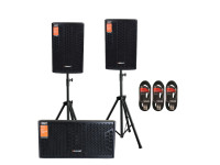 Colunas Amplificadas VSOUND  Sistema de Som Amplificado 1800W