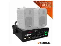 VSOUND Sistema de Sonorização 60W 12/230V 20m2 White