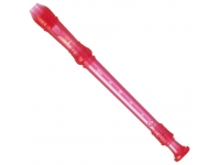 Yamaha YRS-20 BP - Flauta dulce soprano, digitación barroca, Plástico ABS, Color: rosa transparente, incluido bolsa, 
