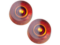 Yellow Parts  EZ1219A 2 Control Knobs amber