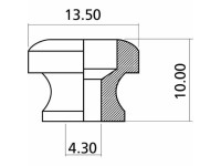 Yellow Parts  EZ1399G Per 2 with screws, gold