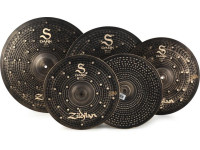 Zildjian  S Series Dark Cymbal Pack - Modelos oscuros de la serie S, Material: aleación de bronce B12 (88 % cobre, 12 % estaño), El martilleo aleatorio y un acabado especial hacen que la Serie S de Zildjian sea una conducción versátil ...