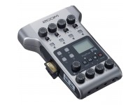 Zoom PodTrak P4 - Cuatro entradas de micrófono XLR, Cuatro salidas de auriculares controladas individualmente, Botones de control de ganancia y silencio para cada entrada, Alimentación fantasma para todas las entrad...